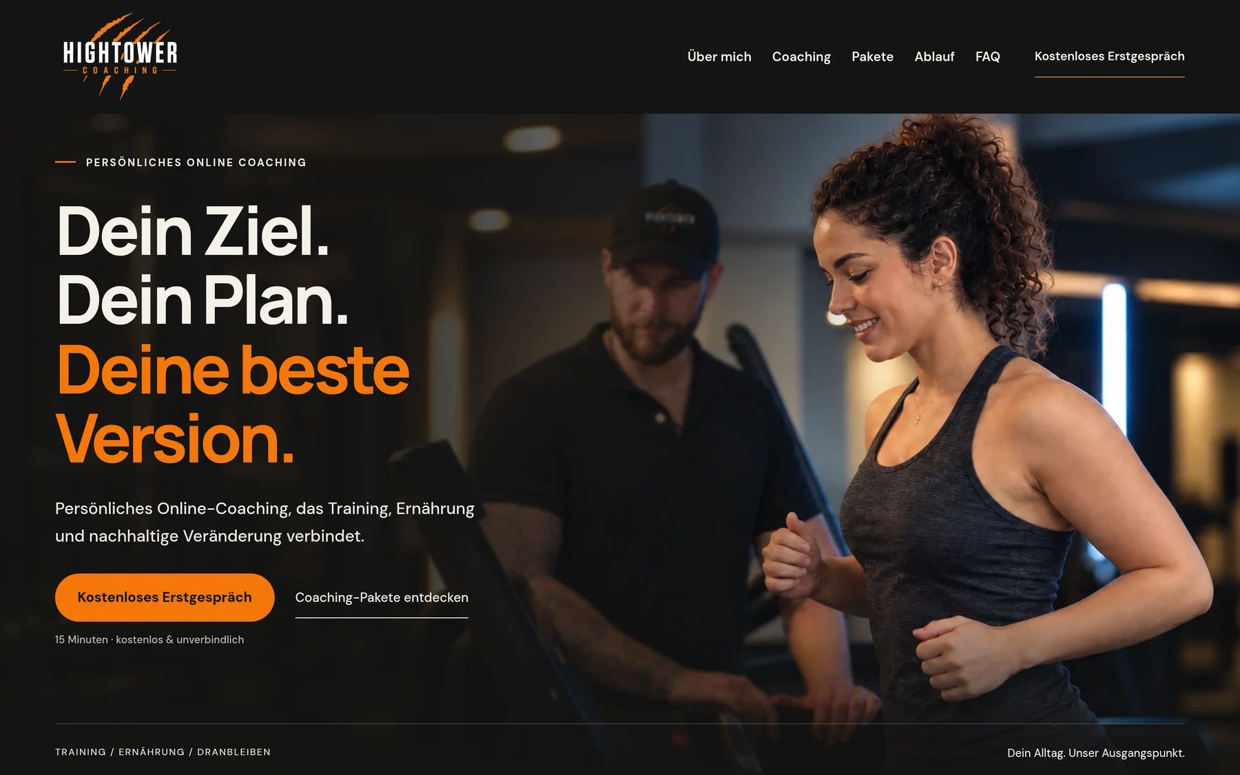 The Hightower Coaching website designed by JT Studio