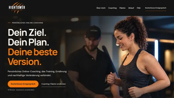 Hightower Coaching website by JT Studio